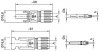 Komplet gniazdo-wtyk MC4 // Multi-Contact PV-KBT 4/6I-UR (+) oraz PV-KST4/6I-UR (-) / zakres średnic zewnętrznych kabla 5,5-7,4m